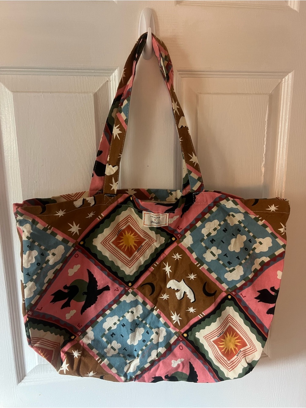 Sezane Pangea fabric tote